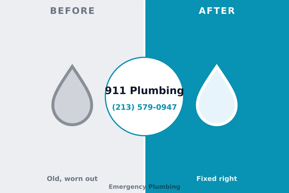 Before and after: plumbing repair Colorado City, CO